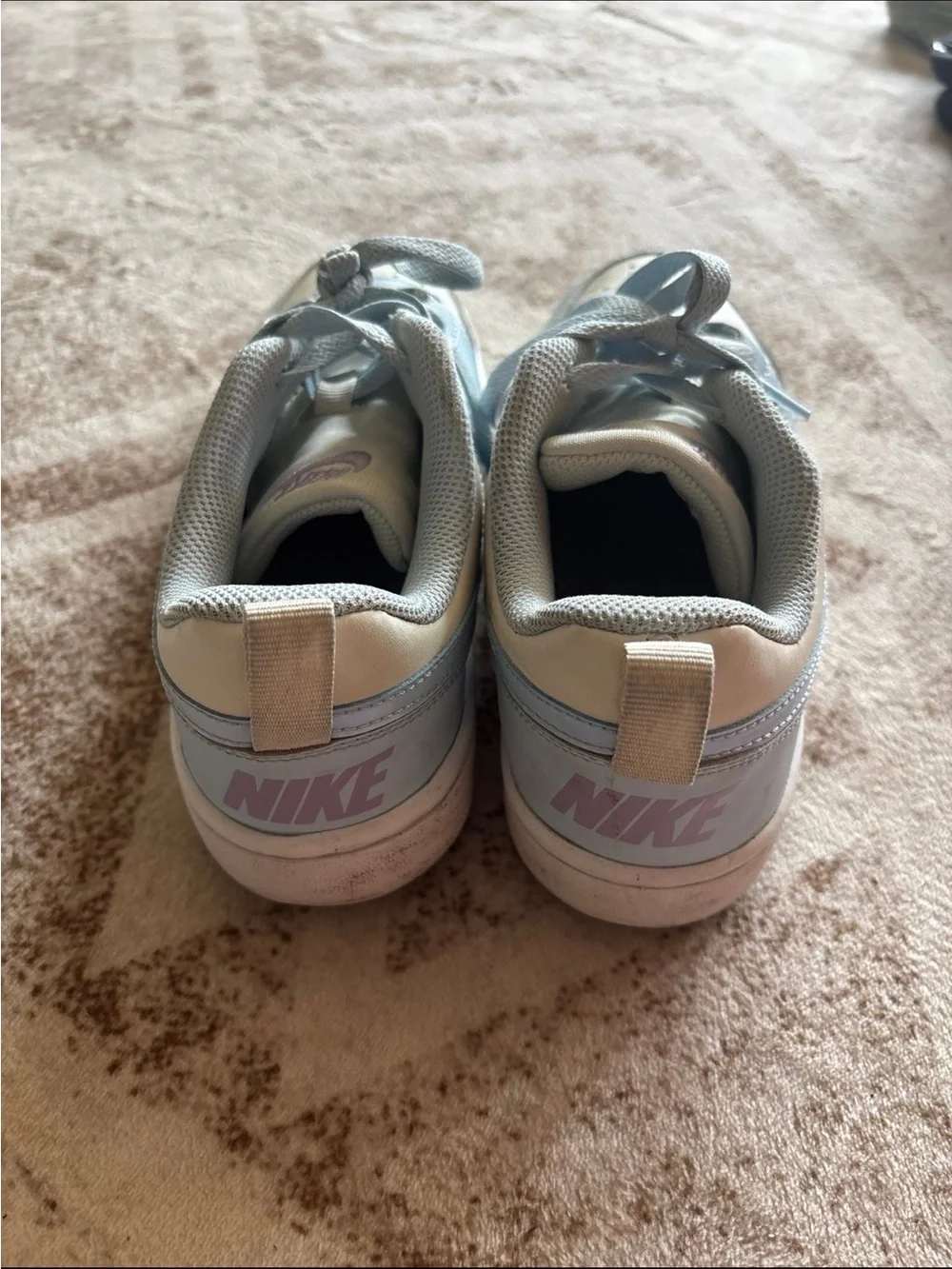 Nike Court Borough Low Recraft Soft Pearl Celestine Blue Pastel 5.5Y / Women's 7